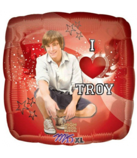 High School Musical 'I Love Troy' Foil Mylar Balloon (1ct)