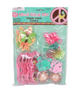 Hippie Chick Favor Pack (48pc)