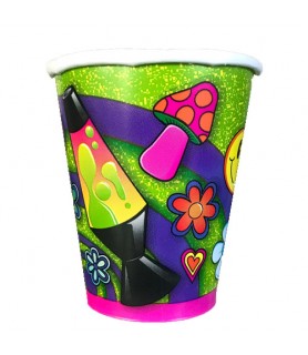 Hippie 'Groovy Party' 9oz Paper Cups (8ct)
