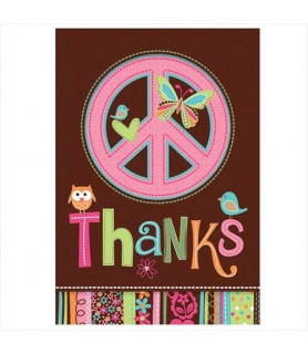 Hippie Chick Thank You Cards w/ Env. (8ct)