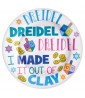 Religious Hanukkah Dreidel Large Melamine Plate (1ct)