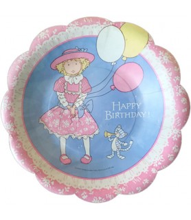 Holly Hobbie Vintage 1990 Small Scalloped Paper Plates (8ct)