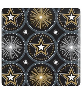 Hollywood 'Glitter Starz' Small Paper Plates (8ct)