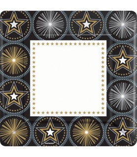 Hollywood 'Glitter Starz' Extra Large Paper Plates (8ct)