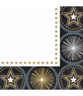 Hollywood 'Glitter Starz' Lunch Napkins (16ct)