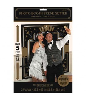 Hollywood 'Glitz and Glam' Selfie Wall Poster Decorating Kit (2pc)