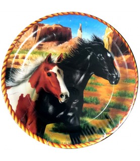 Running Horses Small Paper Plates (8ct)