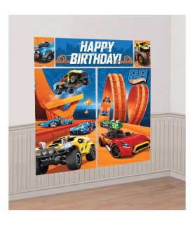 Hot Wheels 'Wild Racer' Wall Poster Decorating Kit (5pc)