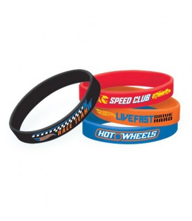 Hot Wheels 'Wild Racer' Rubber Bracelet Favors (6pc)