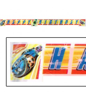 Hot Wheels 'Fast Action' Happy Birthday Banner (1ct)