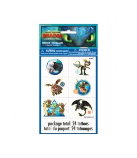 How to Train Your Dragon 3 'Hidden World' Temporary Tattoos (4 sheets)