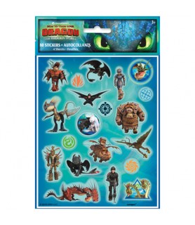 How to Train Your Dragon 3 'Hidden World' Stickers (4 sheets)