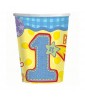 1st Birthday Hugs & Stitches Teddy Bear 9oz Paper Cups (8ct)