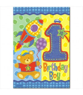 1st Birthday Hugs & Stitches Teddy Bear Favor Bags (8ct)