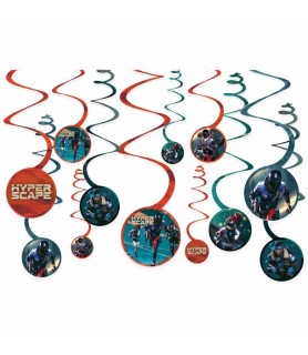 Hyper Scape Hanging Swirl Decorations (12pc)