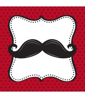 Mustache Madness Small Napkins (16ct)