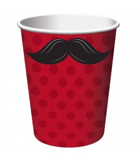 Mustache Madness 9oz Paper Cups (8ct)