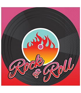 I Love Rock and Roll 'Classic 50s' Small Napkins (16ct)