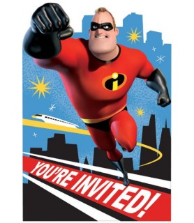 Incredibles 2 Invitation Set w/ Envelopes (8ct)