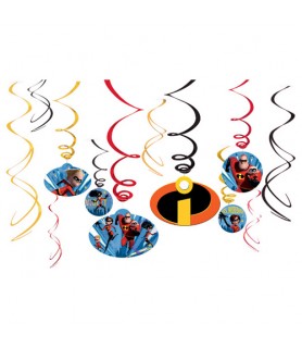 Incredibles 2 Hanging Swirl Decorations (12pc)