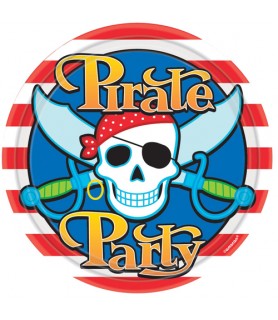 Pirate Party Large Paper Plates (8ct)