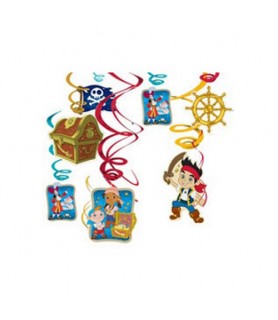 Jake & the Never Land Pirates Hanging Swirl Decorations (12pc)