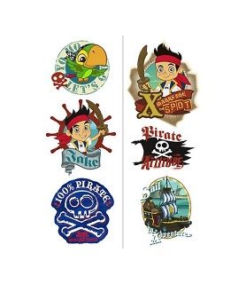 Jake &  the Never Land Pirates Temporary Tattoos (2 sheets)