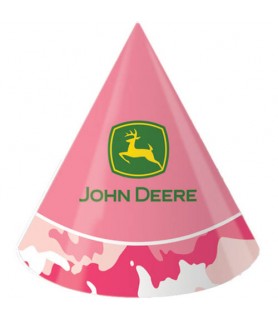 John Deere Pink Cone Hats (8ct)