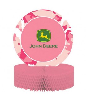 John Deere Pink Honeycomb Centerpiece (1ct)