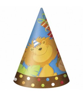 Jungle Party Cone Hats (8ct)
