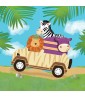 Jungle Animals 'Safari Adventure' Lunch Napkins (16ct)