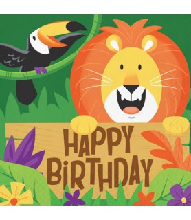 Jungle Safari Happy Birthday Lunch Napkins (16ct)