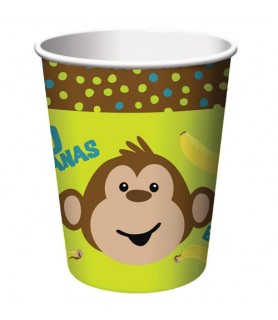 Jungle Animals 'Monkeyin Around' 9oz Paper Cups (8ct)