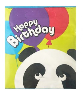 Happy Birthday 'Panda Party' Plastic Favor Bags (8ct)