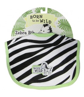 1st Birthday 'Born to Be Wild' Baby Bib (1ct)