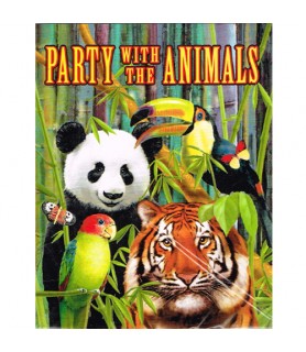 Jungle Animals 'Wild Animals' Invitations w/ Envelopes (8ct)