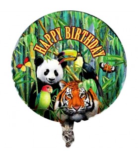Jungle Animals 'Wild Animals' Foil Mylar Balloon (1ct)