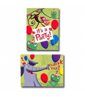 Jungle Frolic Invitations and Thank You Notes w/ Envelopes (8ct ea.)