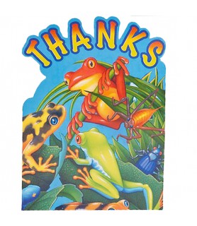 Frogs and Lizards Thank You Notes w/ Envelopes (8ct)
