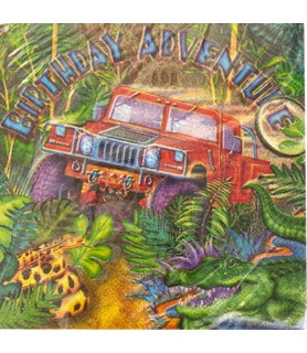 Jungle Safari 'Birthday Adventure' Small Napkins (16ct)