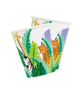 Jungle 'Animal Safari' 9oz Paper Cups (8ct)