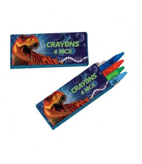 Jurassic World 'Dino Hybrid' 4-Pack Mini Crayons / Favors (12ct)