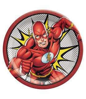 Justice League 'Heroes Unite' The Flash Large Paper Plates (8ct)