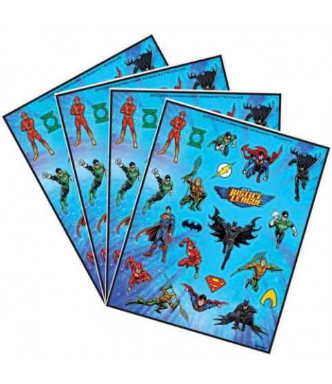 Justice League Stickers (4 sheets)