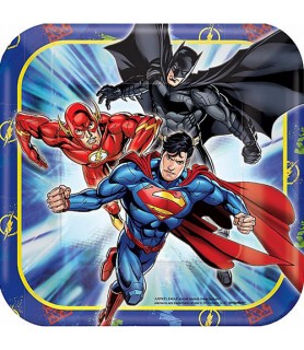 Justice League Small Paper Plates (8ct)