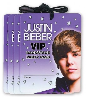 Justin Bieber VIP Necklaces / Favors (4ct)