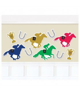 Kentucky Derby Paper Double-Sided Cutouts (10pcs)