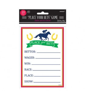 Kentucky Derby Place Your Bets Game Sheets (24ct)