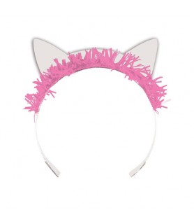 Kitten Party 'Purr-fect' Paper Tiara Headbands (8ct)