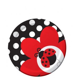 Lady Bug Fancy Small Paper Plates (8ct)